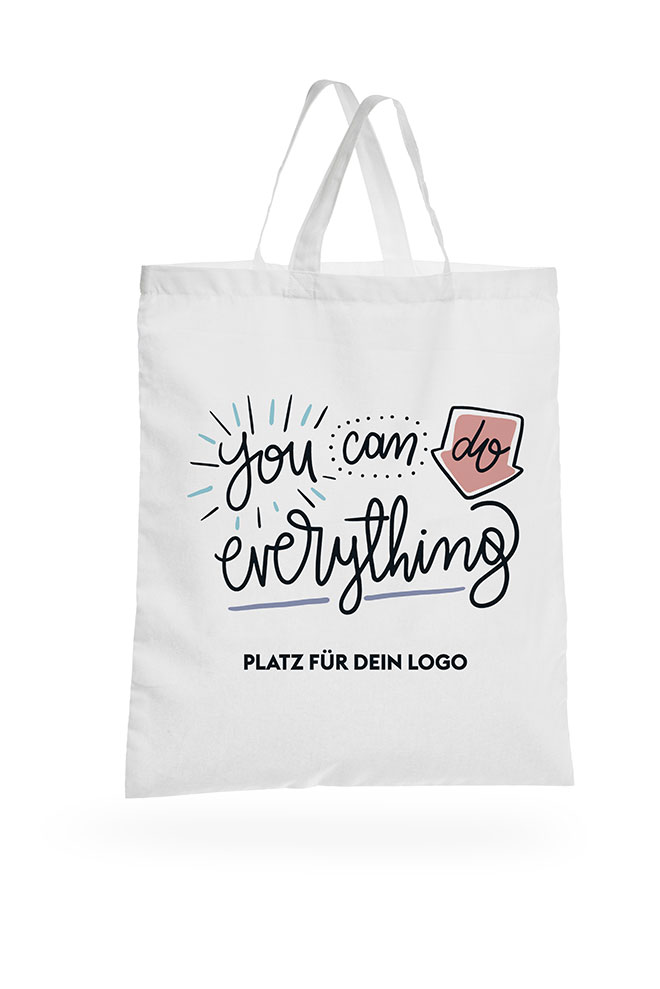 3-farbige Layoutvorlage Blumen für Bio-Baumwolltaschen